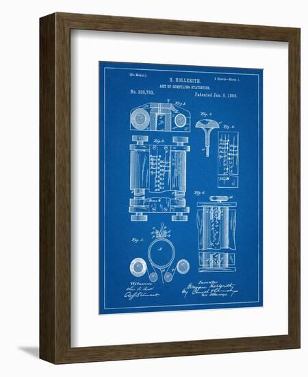 First Computer Patent 1889-null-Framed Art Print