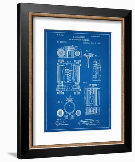 First Computer Patent 1889-null-Framed Art Print