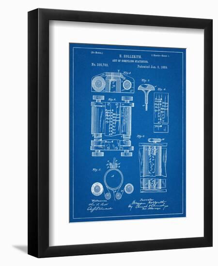 First Computer Patent 1889-null-Framed Art Print