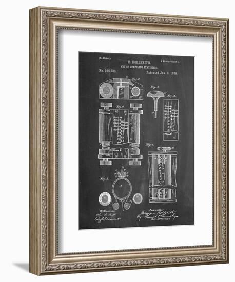 First Computer Patent 1889-null-Framed Premium Giclee Print