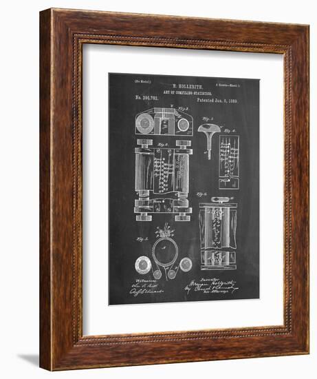 First Computer Patent 1889-null-Framed Premium Giclee Print