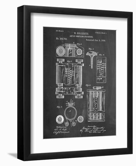 First Computer Patent 1889-null-Framed Premium Giclee Print