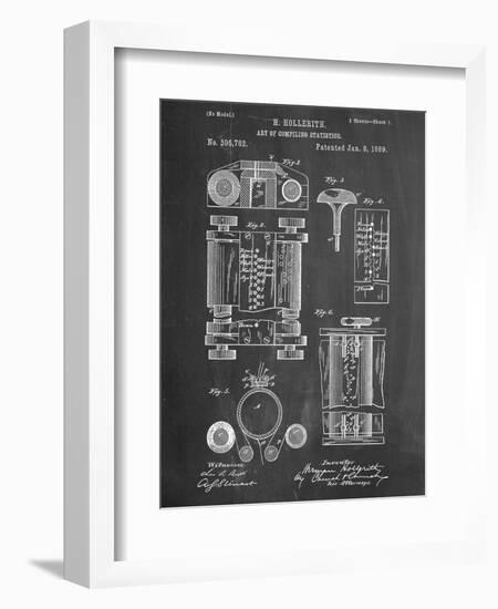 First Computer Patent 1889-null-Framed Premium Giclee Print