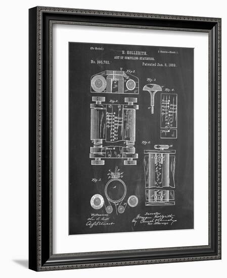 First Computer Patent 1889-null-Framed Art Print