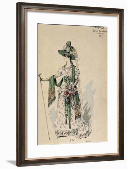 First Costume for Actress Sarah Bernhardt-null-Framed Giclee Print