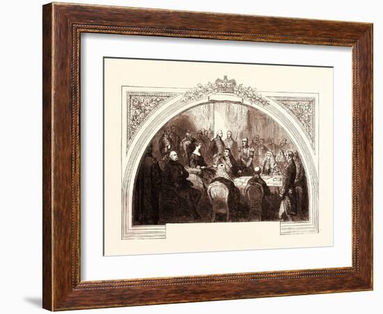 First Council of Queen Victoria, at Kensington Palace, June 20, 1837, Uk-null-Framed Giclee Print