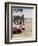 "First Day at the Beach" Saturday Evening Post Cover, August 11, 1956-George Hughes-Framed Giclee Print