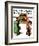 "First Day of School" or "Back to School" Saturday Evening Post Cover, September 14,1935-Norman Rockwell-Framed Giclee Print