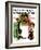 "First Day of School" or "Back to School" Saturday Evening Post Cover, September 14,1935-Norman Rockwell-Framed Giclee Print