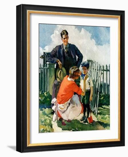 "First Day of School,"September 1, 1928-Haddon Sundblom-Framed Giclee Print