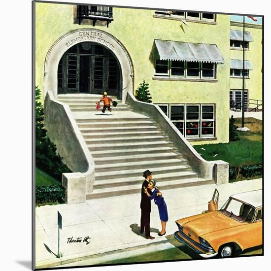 "First day of school", September 6, 1958-Thornton Utz-Mounted Giclee Print