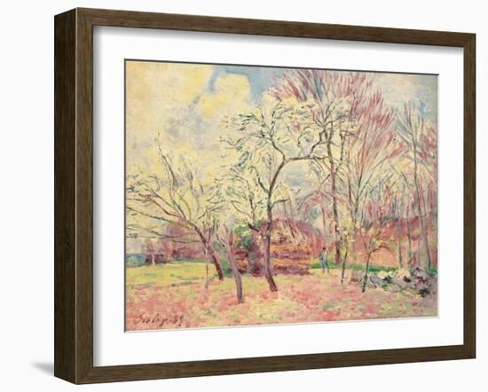 First Day of Spring in Moret, 1889-Alfred Sisley-Framed Giclee Print