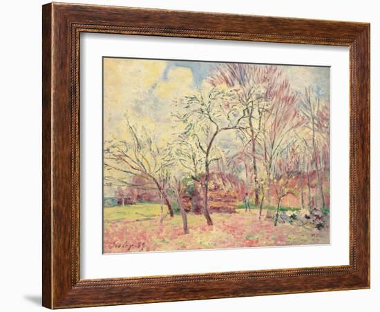 First Day of Spring in Moret, 1889-Alfred Sisley-Framed Giclee Print