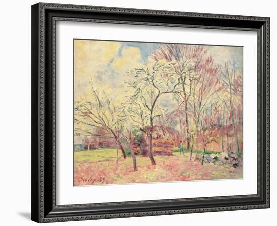 First Day of Spring in Moret, 1889-Alfred Sisley-Framed Giclee Print