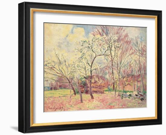 First Day of Spring in Moret, 1889-Alfred Sisley-Framed Giclee Print