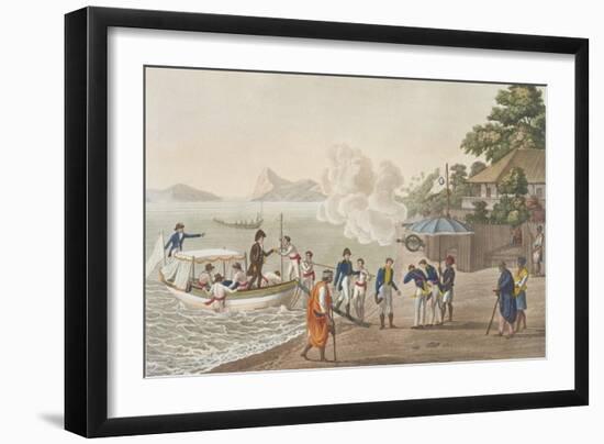 First Disembarkation of the French at the Portuguese Outpost at Dille-Felice Campi-Framed Giclee Print