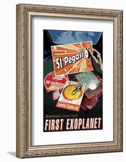 First Exoplanet-Vintage Reproduction-Framed Art Print