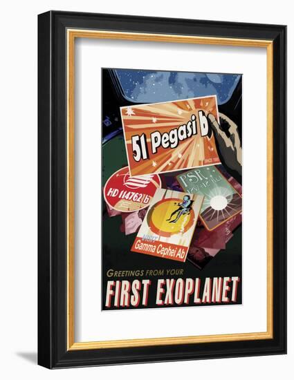 First Exoplanet-Vintage Reproduction-Framed Art Print