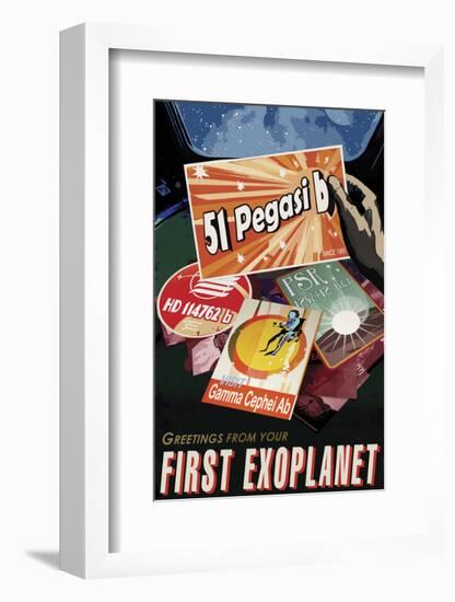 First Exoplanet-Vintage Reproduction-Framed Art Print