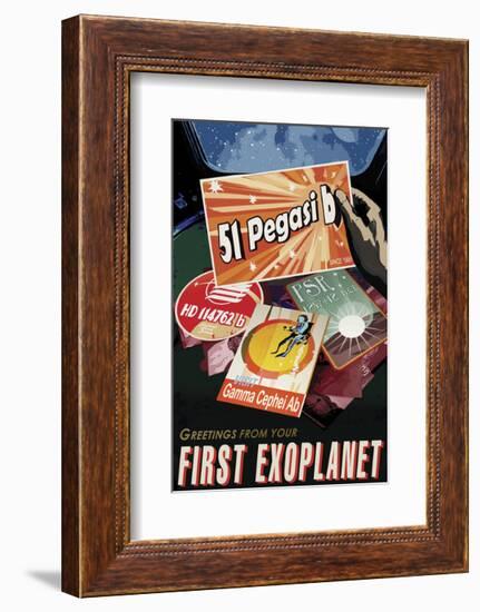 First Exoplanet-Vintage Reproduction-Framed Giclee Print