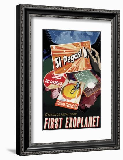 First Exoplanet-Vintage Reproduction-Framed Giclee Print