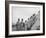 First Five Air Force Women Assigned to Vietnam Arrive at Tan Son Nhut, June 1967-null-Framed Photo