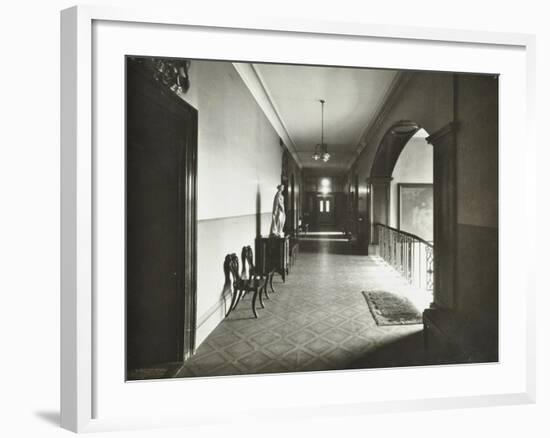 First Floor Corridor, Bethlem Royal Hospital, London, 1926-null-Framed Photographic Print