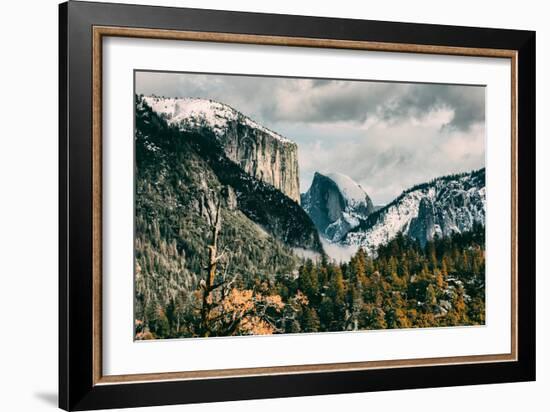 First Glance, Half Dome and El Capitan, Yosemite National Park-Vincent James-Framed Photographic Print