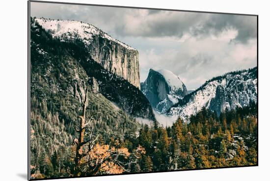 First Glance, Half Dome and El Capitan, Yosemite National Park-Vincent James-Mounted Photographic Print