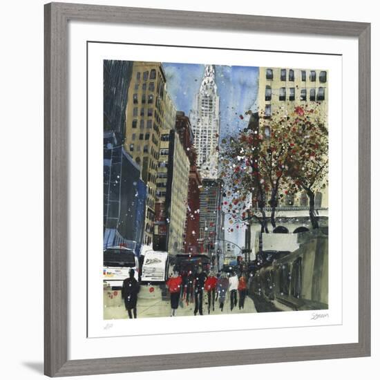 First Glimpse of the Chrysler Building, New York-Susan Brown-Framed Collectable Print