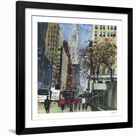 First Glimpse of the Chrysler Building, New York-Susan Brown-Framed Collectable Print