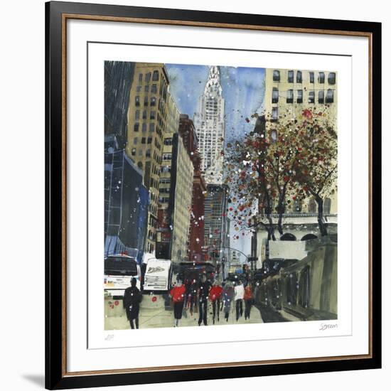 First Glimpse of the Chrysler Building, New York-Susan Brown-Framed Collectable Print