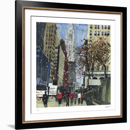 First Glimpse of the Chrysler Building, New York-Susan Brown-Framed Collectable Print