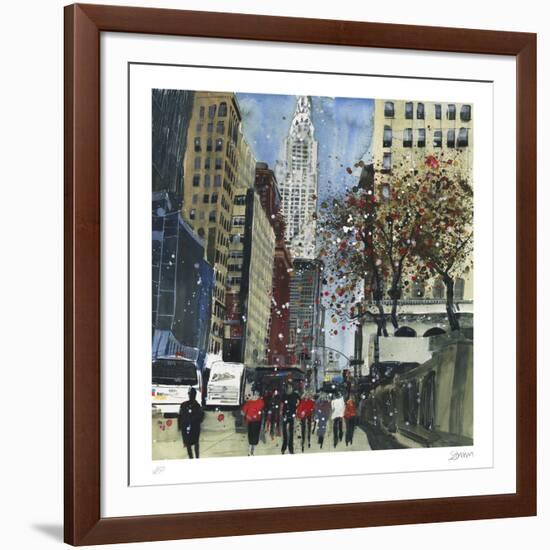 First Glimpse of the Chrysler Building, New York-Susan Brown-Framed Collectable Print