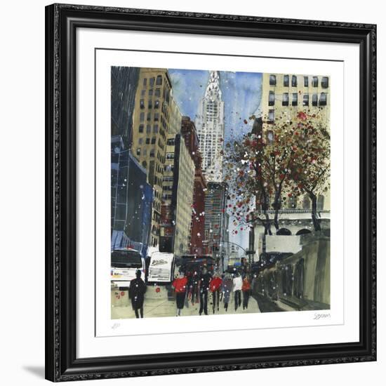 First Glimpse of the Chrysler Building, New York-Susan Brown-Framed Collectable Print