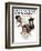 "First Haircut" Saturday Evening Post Cover, August 10,1918-Norman Rockwell-Framed Giclee Print