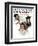 "First Haircut" Saturday Evening Post Cover, August 10,1918-Norman Rockwell-Framed Giclee Print