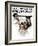 "First Haircut" Saturday Evening Post Cover, August 10,1918-Norman Rockwell-Framed Giclee Print