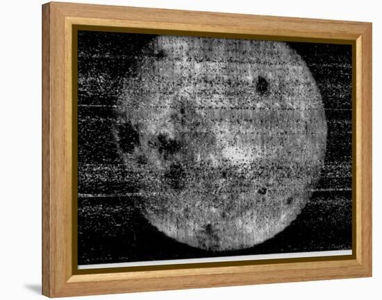 First Image of the Far Side of the Moon, from 63,500 Km (39,500 Miles)-null-Framed Stretched Canvas