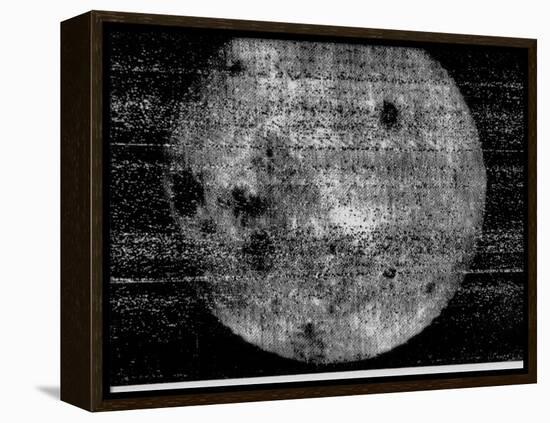 First Image of the Far Side of the Moon, from 63,500 Km (39,500 Miles)-null-Framed Stretched Canvas