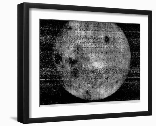 First Image of the Far Side of the Moon, from 63,500 Km (39,500 Miles)-null-Framed Photo