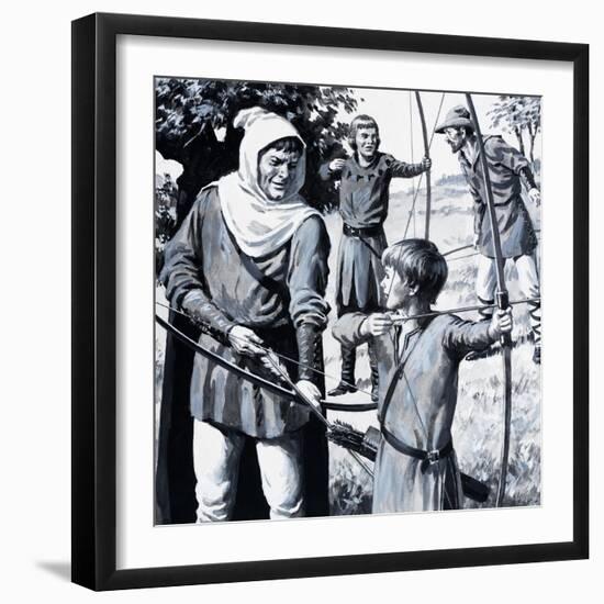 First in the World: the Arrow Storm of Death-Peter Jackson-Framed Giclee Print