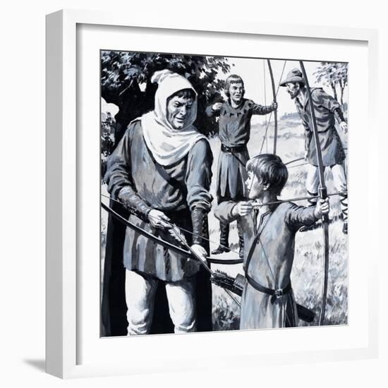 First in the World: the Arrow Storm of Death-Peter Jackson-Framed Giclee Print