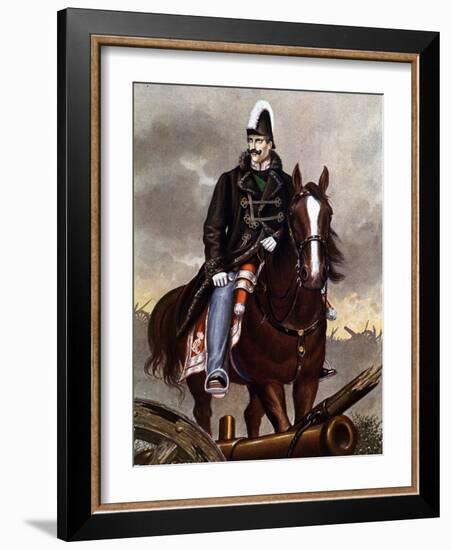 First Italian Independence War: “” Portrait of Charles Albert of Sardinia (1798-1849) (Carlo Albert-Tancredi Scarpelli-Framed Giclee Print