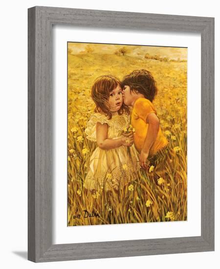 First Kiss-Lee Dubin-Framed Giclee Print