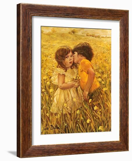 First Kiss-Lee Dubin-Framed Giclee Print