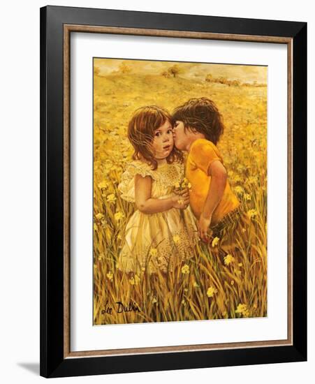 First Kiss-Lee Dubin-Framed Giclee Print