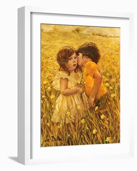 First Kiss-Lee Dubin-Framed Giclee Print