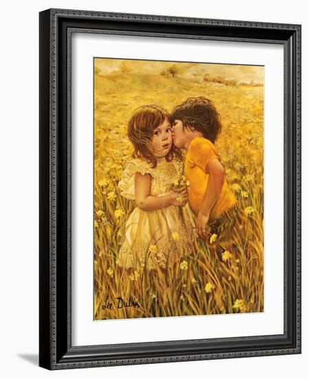 First Kiss-Lee Dubin-Framed Giclee Print