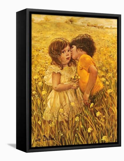 First Kiss-Lee Dubin-Framed Premier Image Canvas